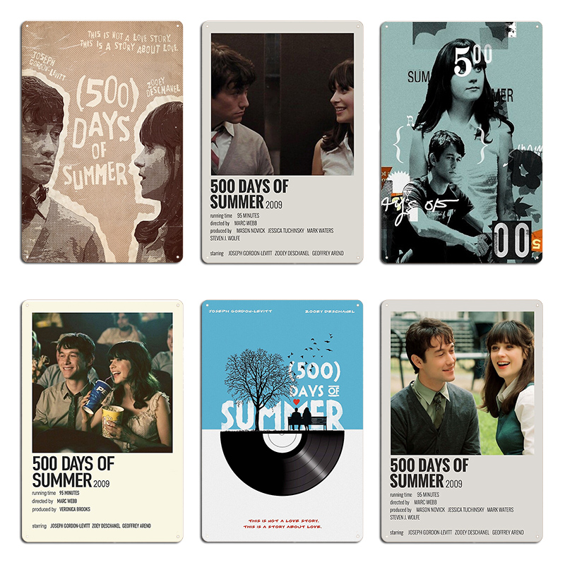 Home Cinema Wall Design - 500 Days of Summer Minimalist Long