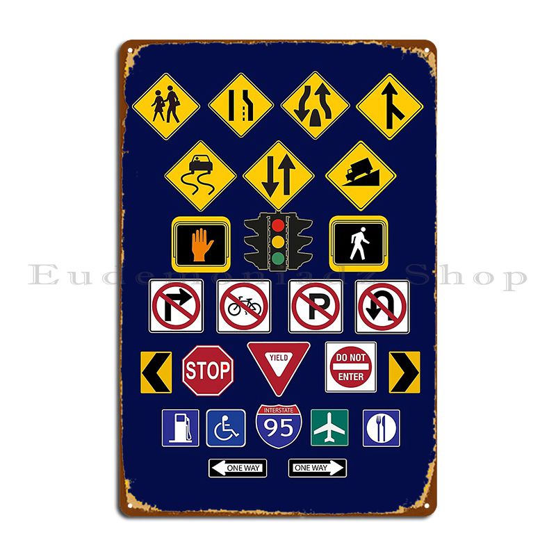 Home Cinema Gifts - Road Signs Informative Gift Metal Plaque