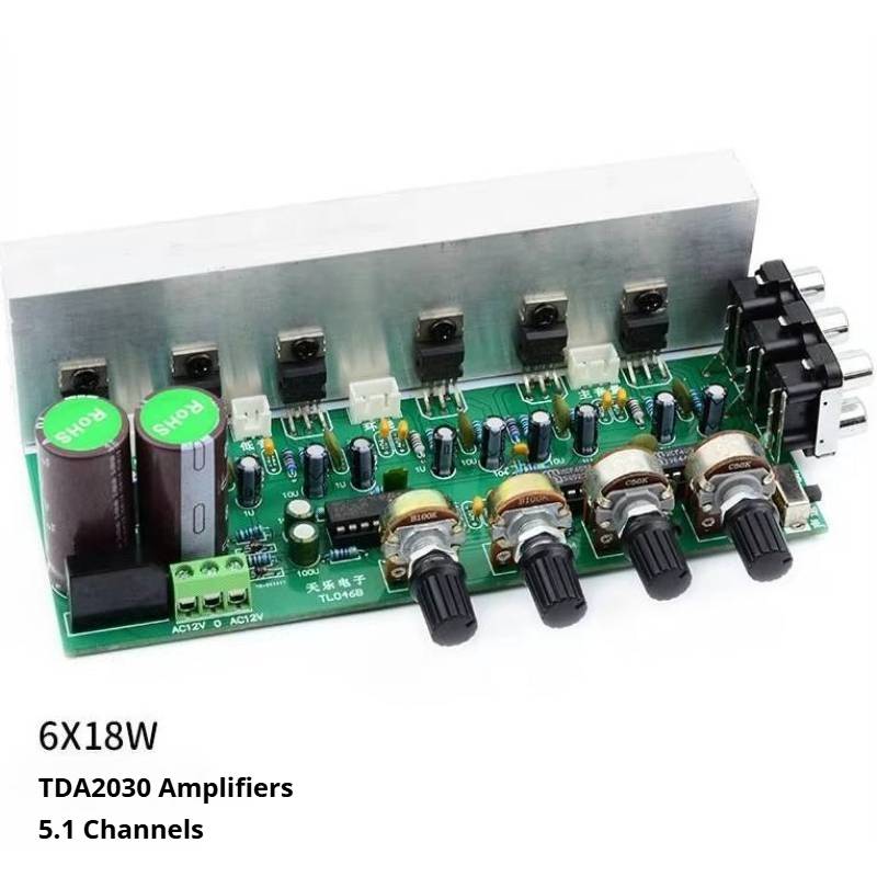 Home Cinema Subwoofer - 6X18W TDA2030 Audio Amplifier Board 5.1