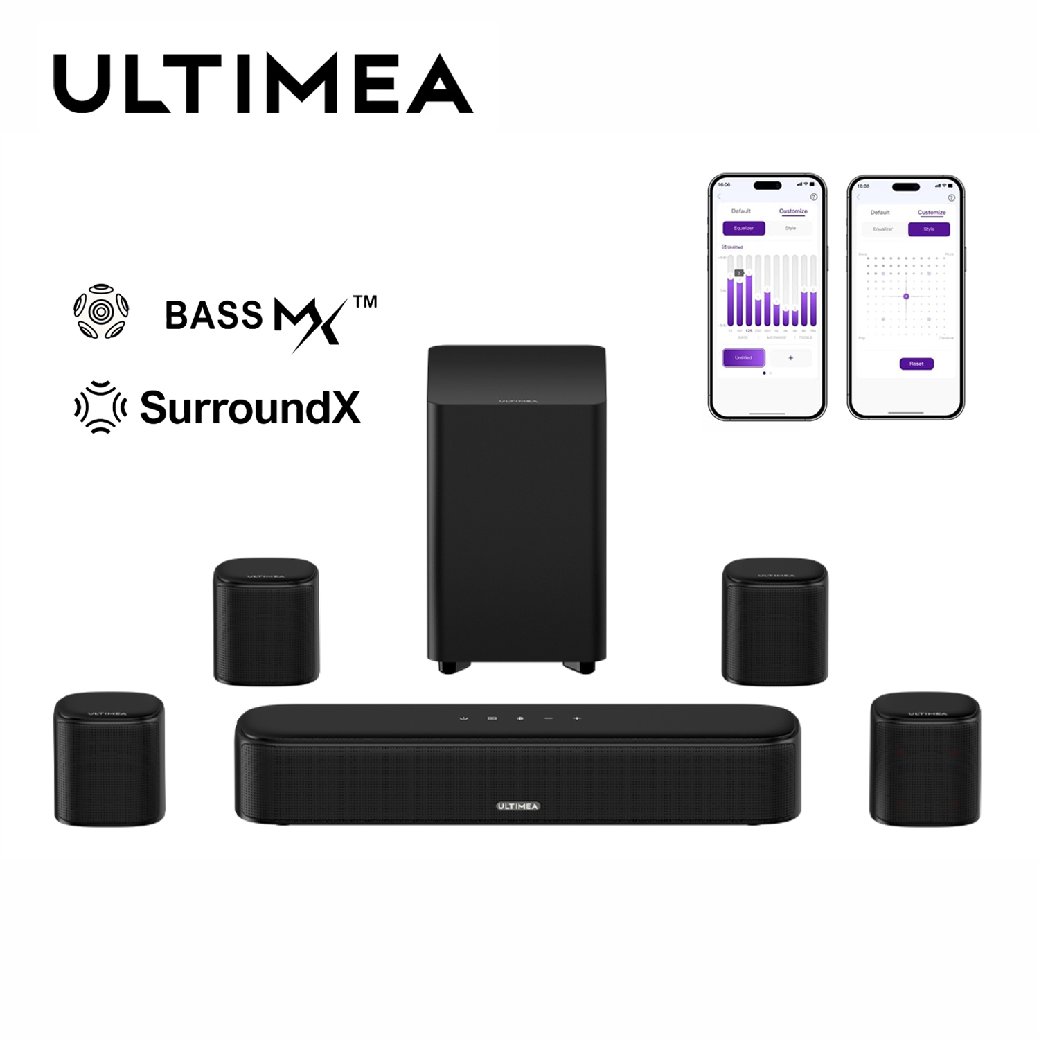 Home Cinema Dolby Atmos 7.1 - ULTIMEA 7.1CH Virtual Surround Soundbar for