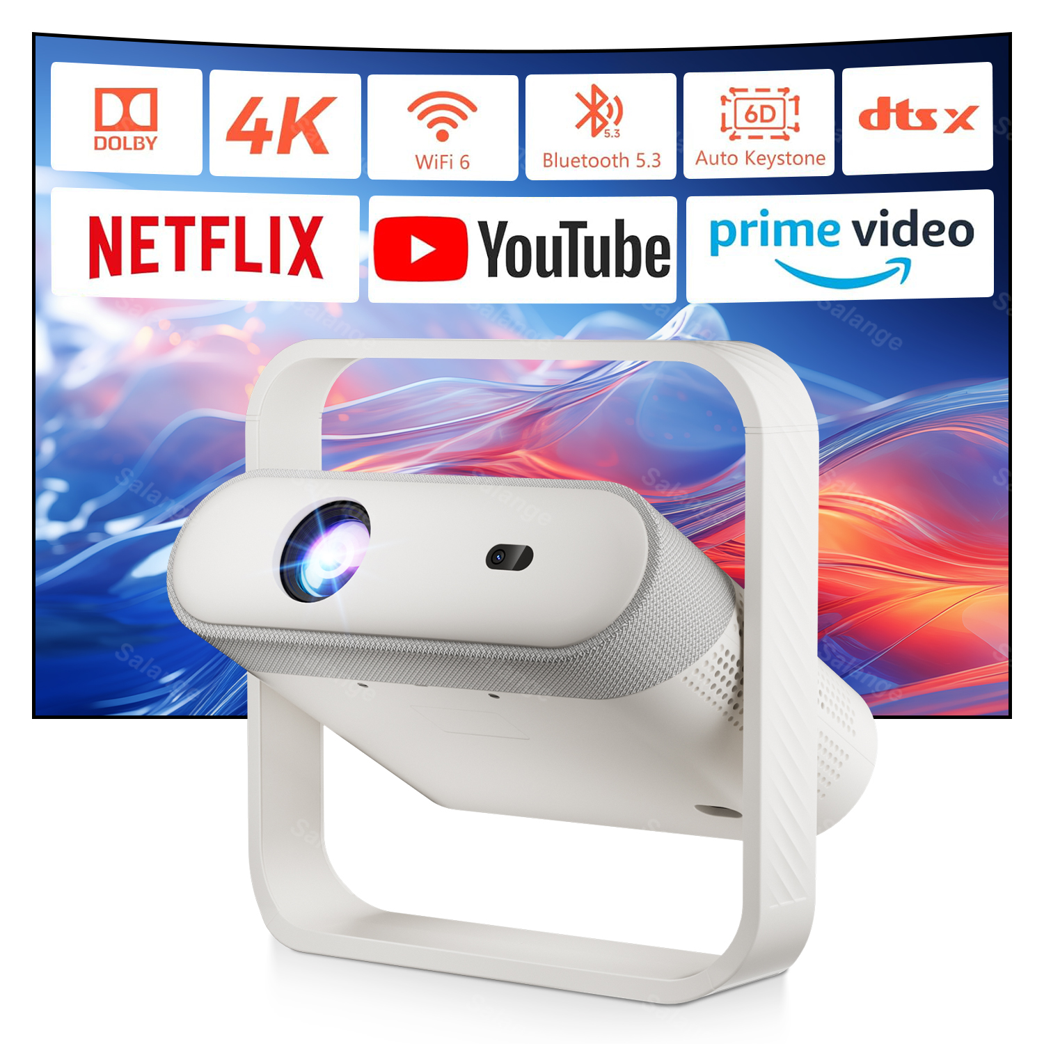 Home Cinema Setup - Salange 1080P Projector Android Auto Focus