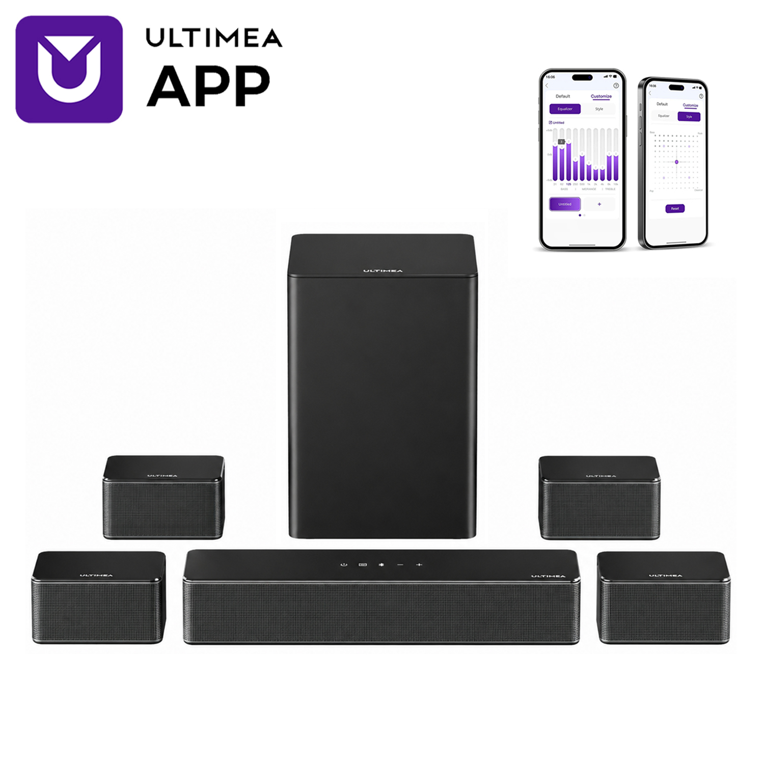 Home Cinema Setup - ULTIMEA 7.1 Surround Sound System Sound