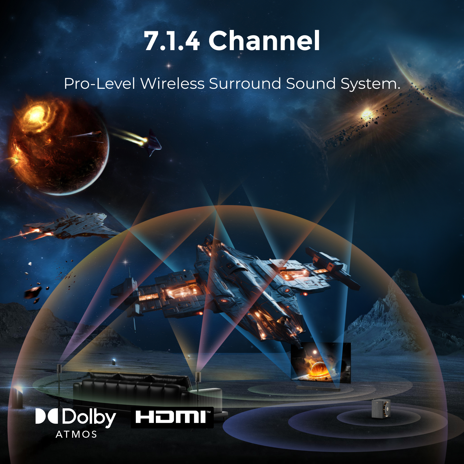 ULTIMEA 840W 7.1.4ch Soundbar  - Home Cinema Dolby Atmos 7.1 review and price