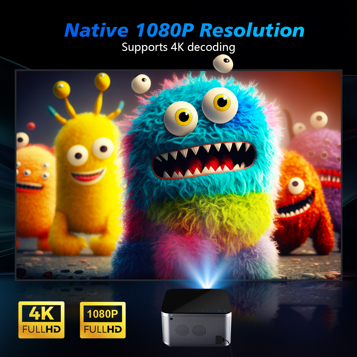 Magcubic HY350 Pro 580ANSI Pro - Home Cinema Setup review and price