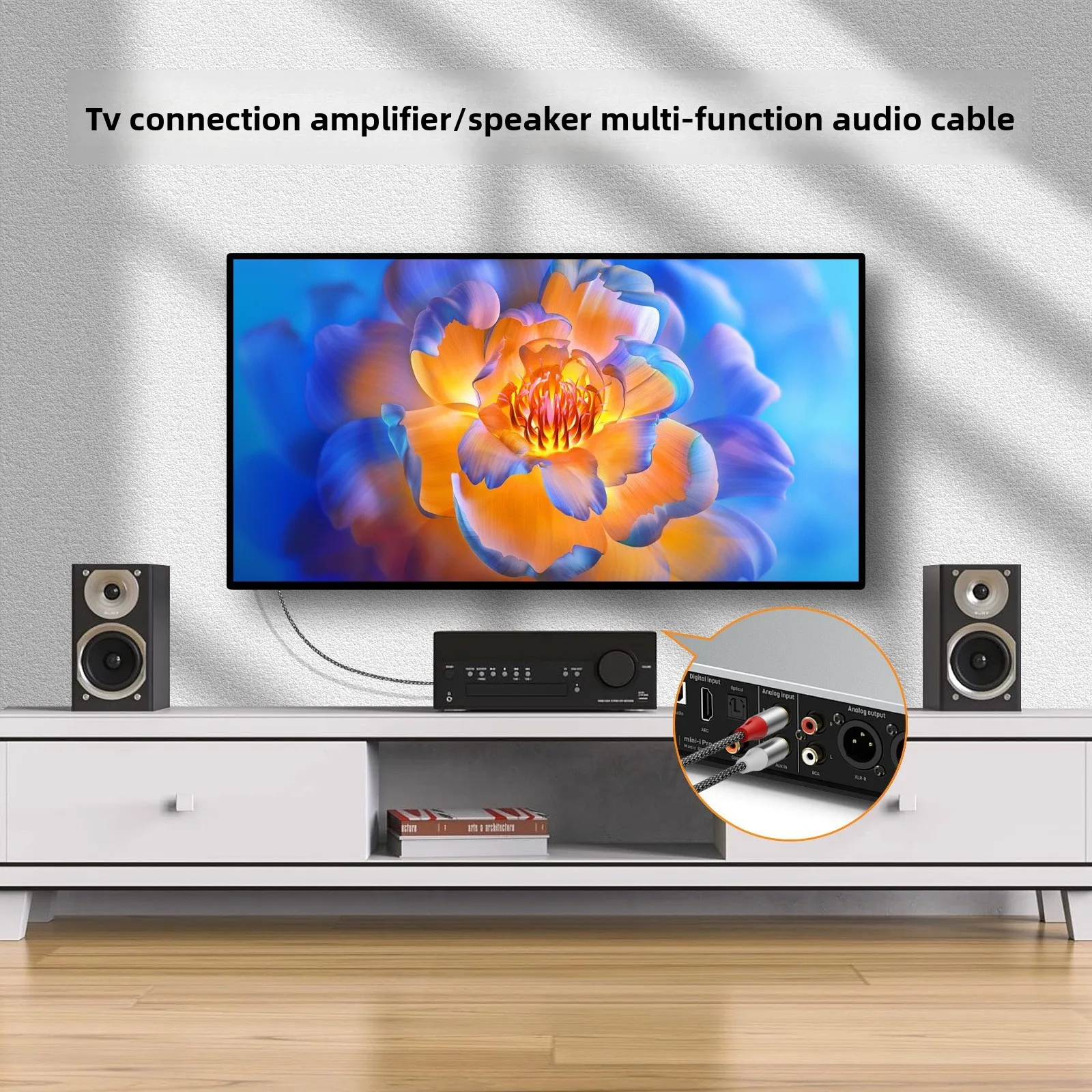 Double RCA audio cable, 2 pair - Home Cinema Subwoofer review and price