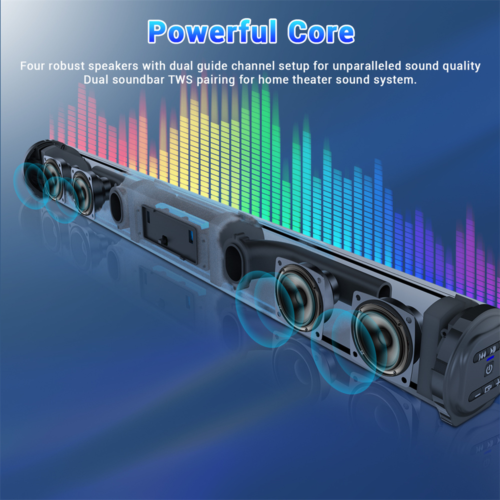 Sound Bar TV Sound System Blue - Home Cinema Subwoofer review and price