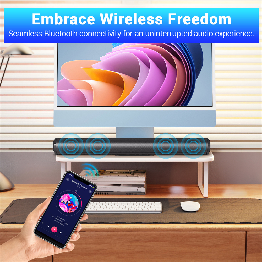 Sound Bar TV Sound System Blue - Home Cinema Subwoofer review and price