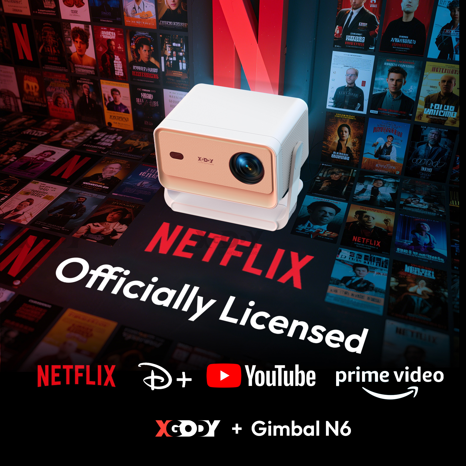 XGODY Projector N6/N6 Pro Netf - Home Cinema Setup review and price