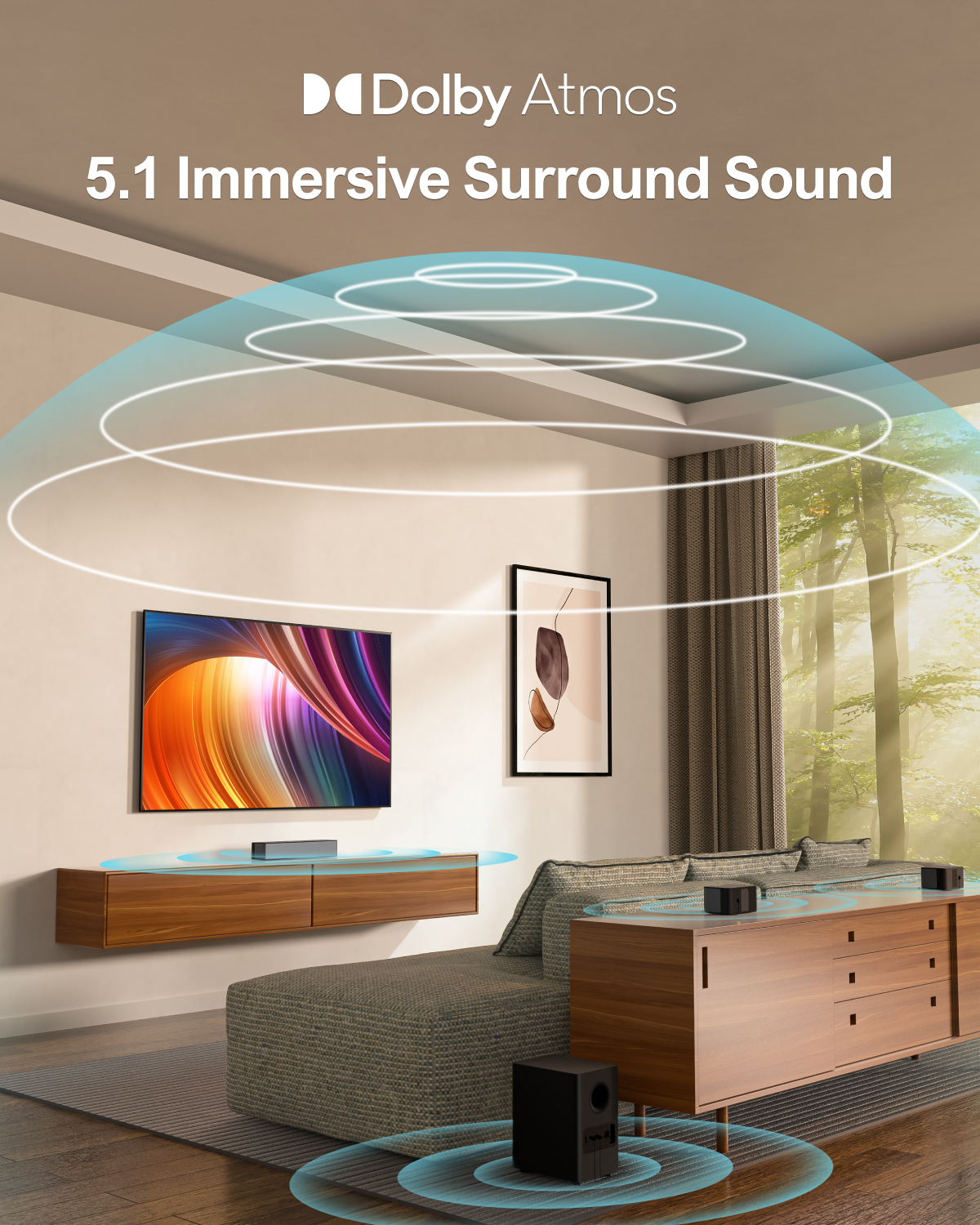 ULTIMEA 5.1 Soundbar with Dolb - Home Cinema Dolby Atmos 7.1 review and price
