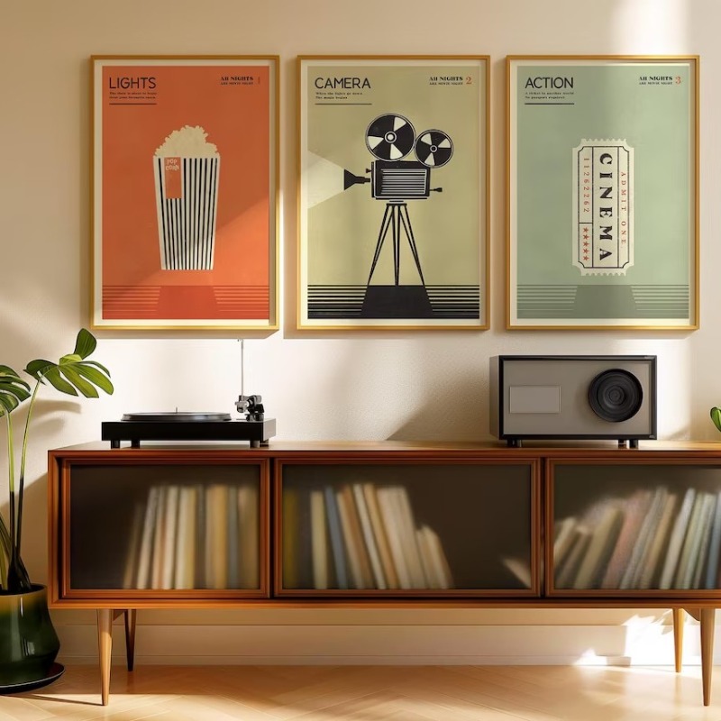 Minimalist 90s Pop Culture Pos - Home Cinema Gifts review and price