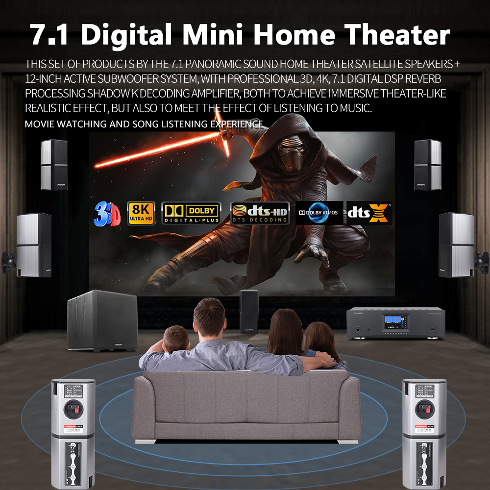 7.1DTS Mini Satellite Home The - Surround Sound Decoder review and price
