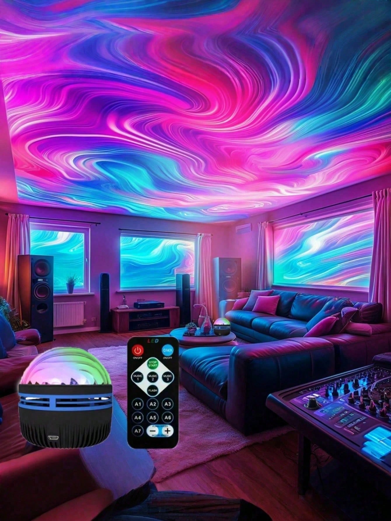 1pc LED Northern Lights Aurora - Home Cinema Gifts review and price