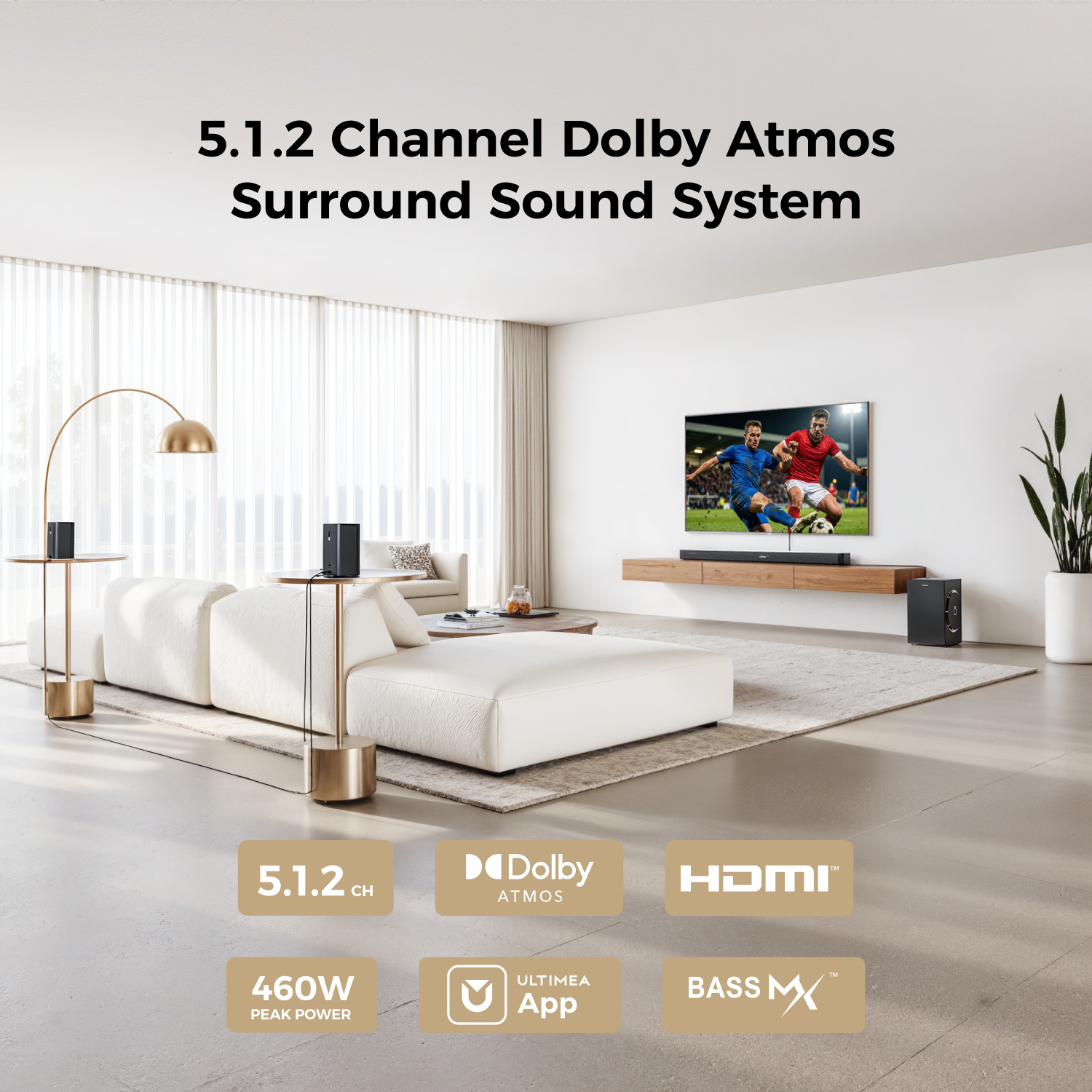 ULTIMEA Skywave F40 Boom 5.1.2 - Home Cinema Dolby Atmos 7.1 review and price