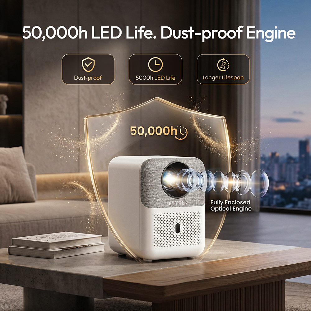 BYINTEK Full HD Mini Projector - Home Cinema Setup review and price