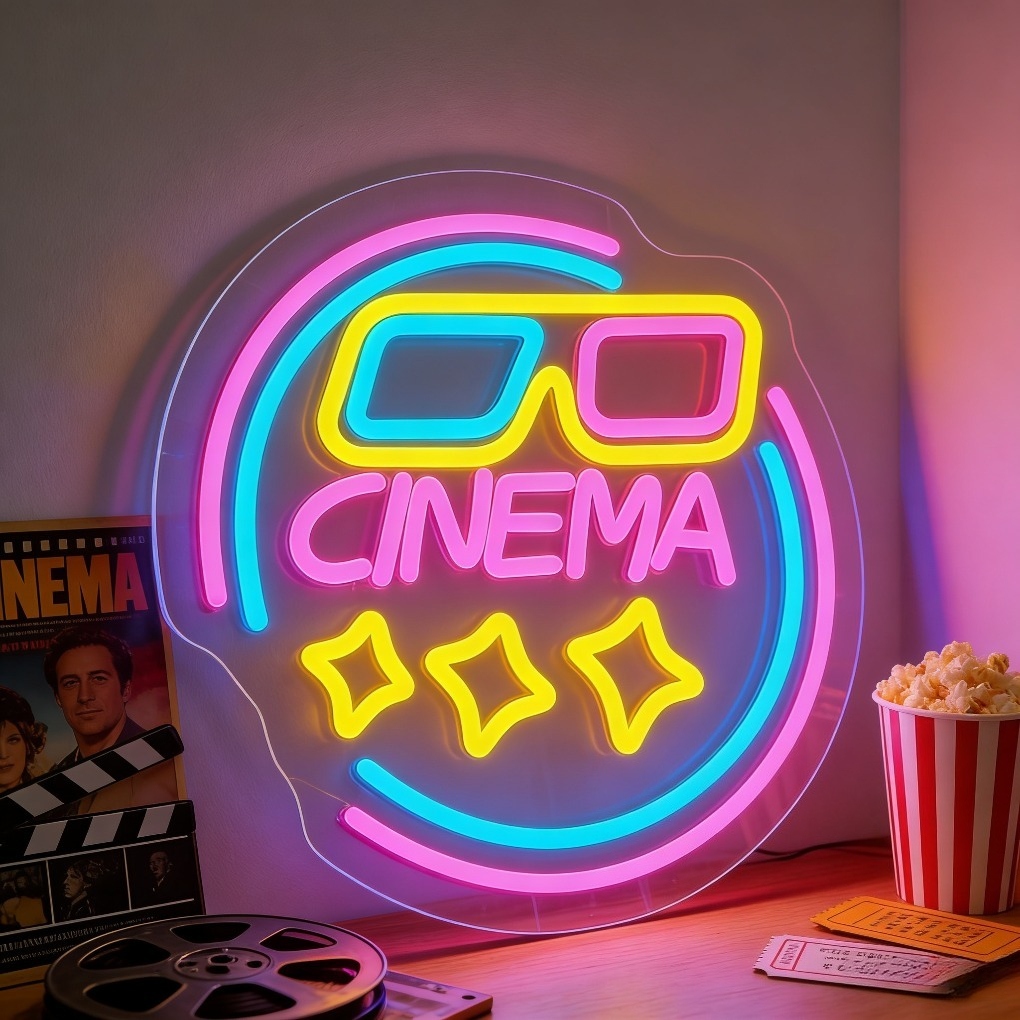Cinema 3D Glasses LED Neon Lig - Home Cinema Night review and price
