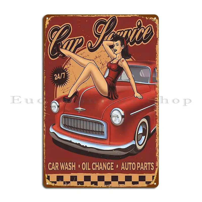 Vintage Poster Car Service Met - Home Cinema Wall Design review and price