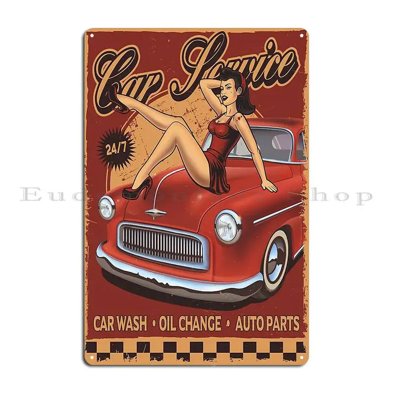 Vintage Poster Car Service Met - Home Cinema Wall Design review and price