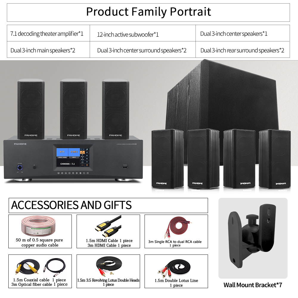 7.1DTS Mini Satellite Home The - Surround Sound Decoder review and price