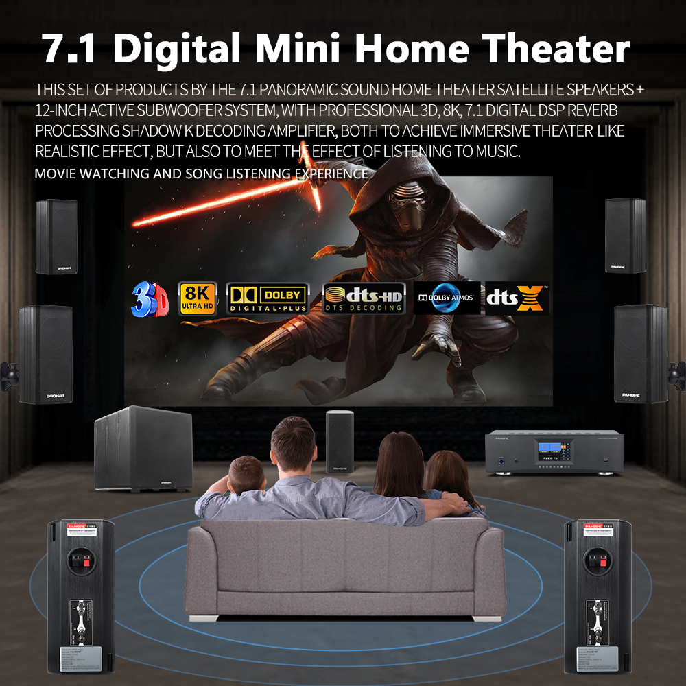 7.1DTS Mini Satellite Home The - Surround Sound Decoder review and price
