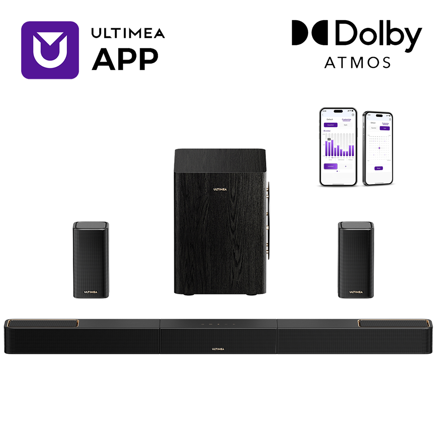 ULTIMEA 5.1.2 Surround Sound S - Home Cinema Dolby Atmos 7.1 review and price