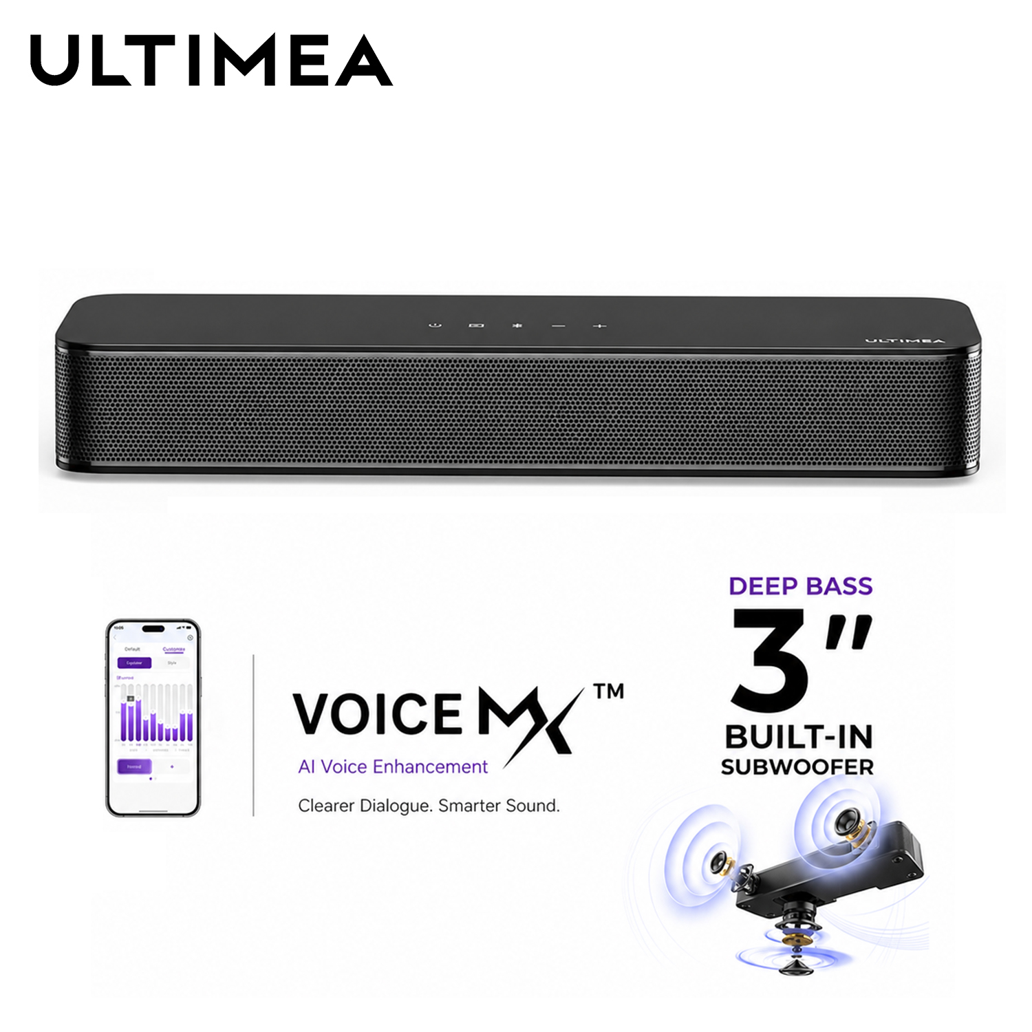 ULTIMEA 120W 2.1ch Compact Sou - Home Cinema Dolby Atmos 7.1 review and price