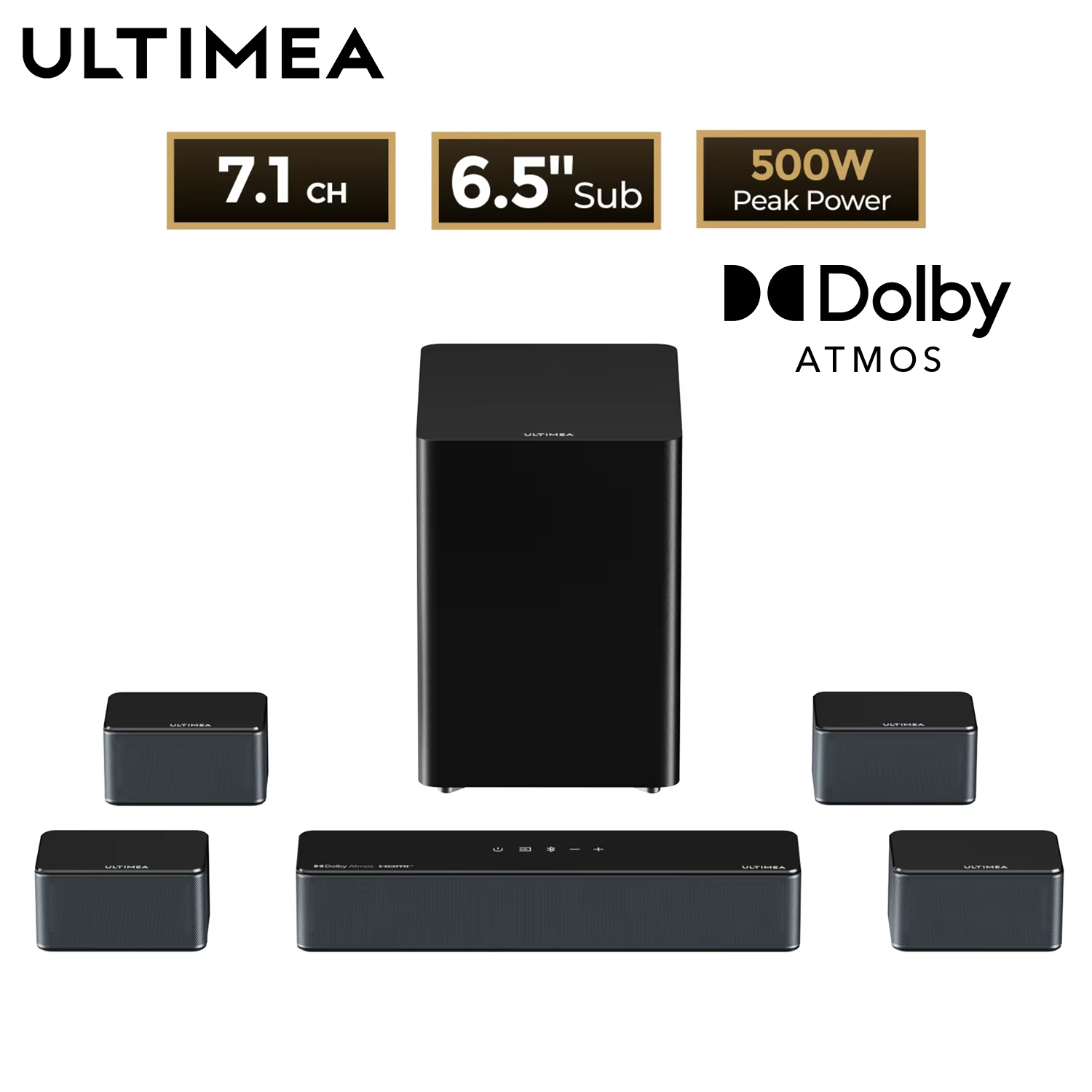 ULTIMEA 7.1 Surround Sound Sys - Home Cinema Dolby Atmos 7.1 review and price