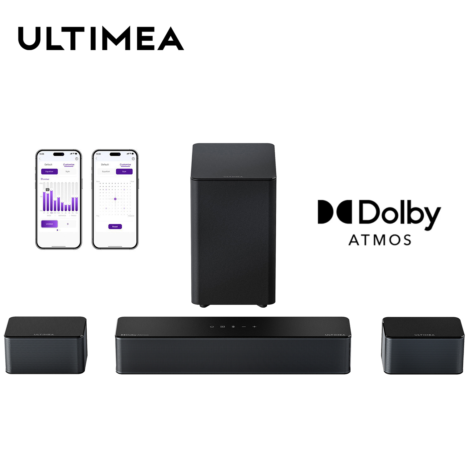 ULTIMEA 5.1 Dolby Atmos Саундб - Home Cinema Dolby Atmos 7.1 review and price