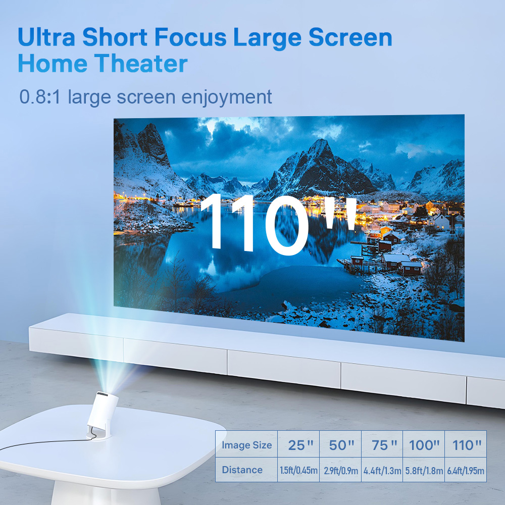 LynCast Projector X1BQ 4K Andr - Home Cinema Setup review and price