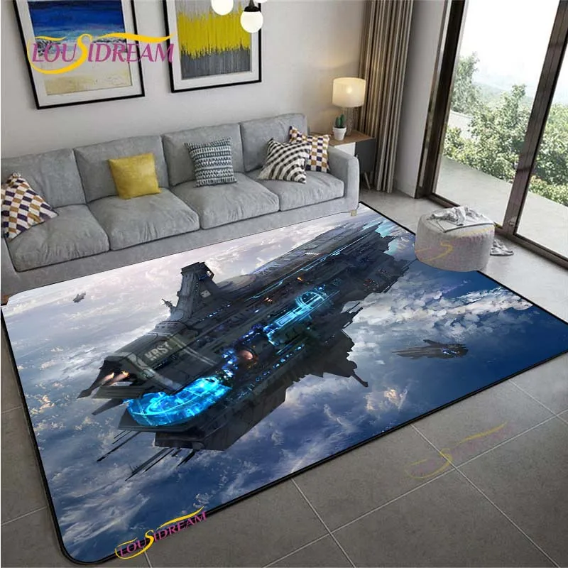 3D Space Ship Station Carpet f - Home Cinema Gifts review and price