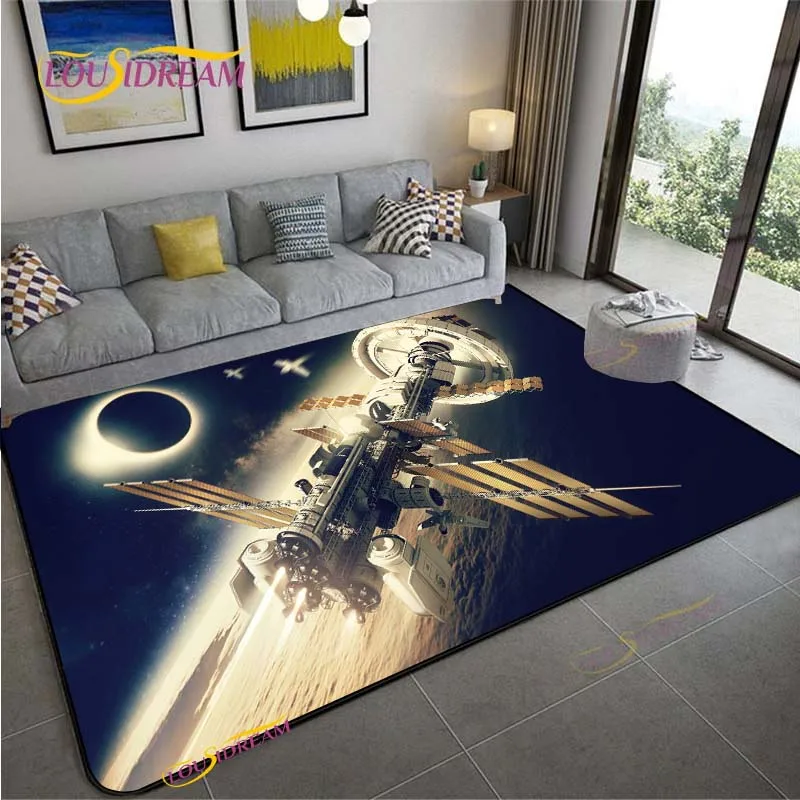 3D Space Ship Station Carpet f - Home Cinema Gifts review and price