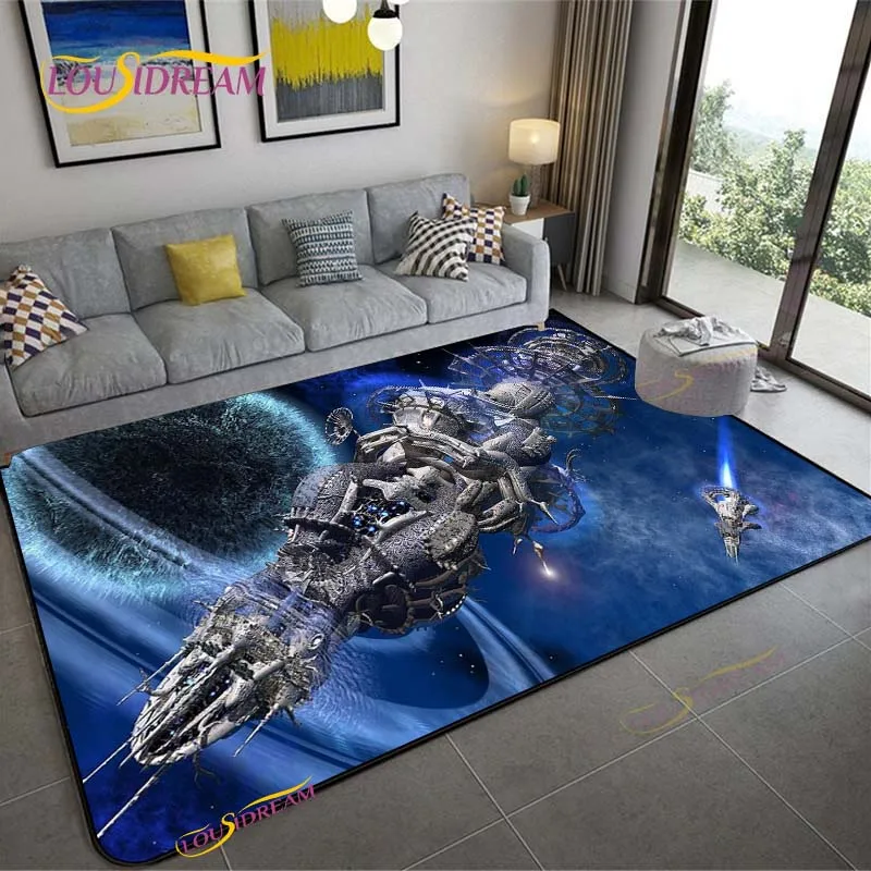 3D Space Ship Station Carpet f - Home Cinema Gifts review and price