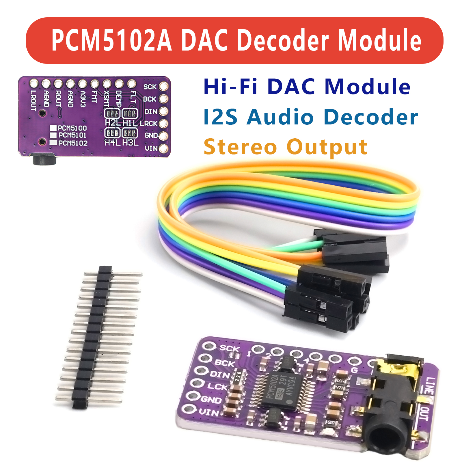 PCM5102A I2S DAC Decoder Modul - Surround Sound Decoder review and price