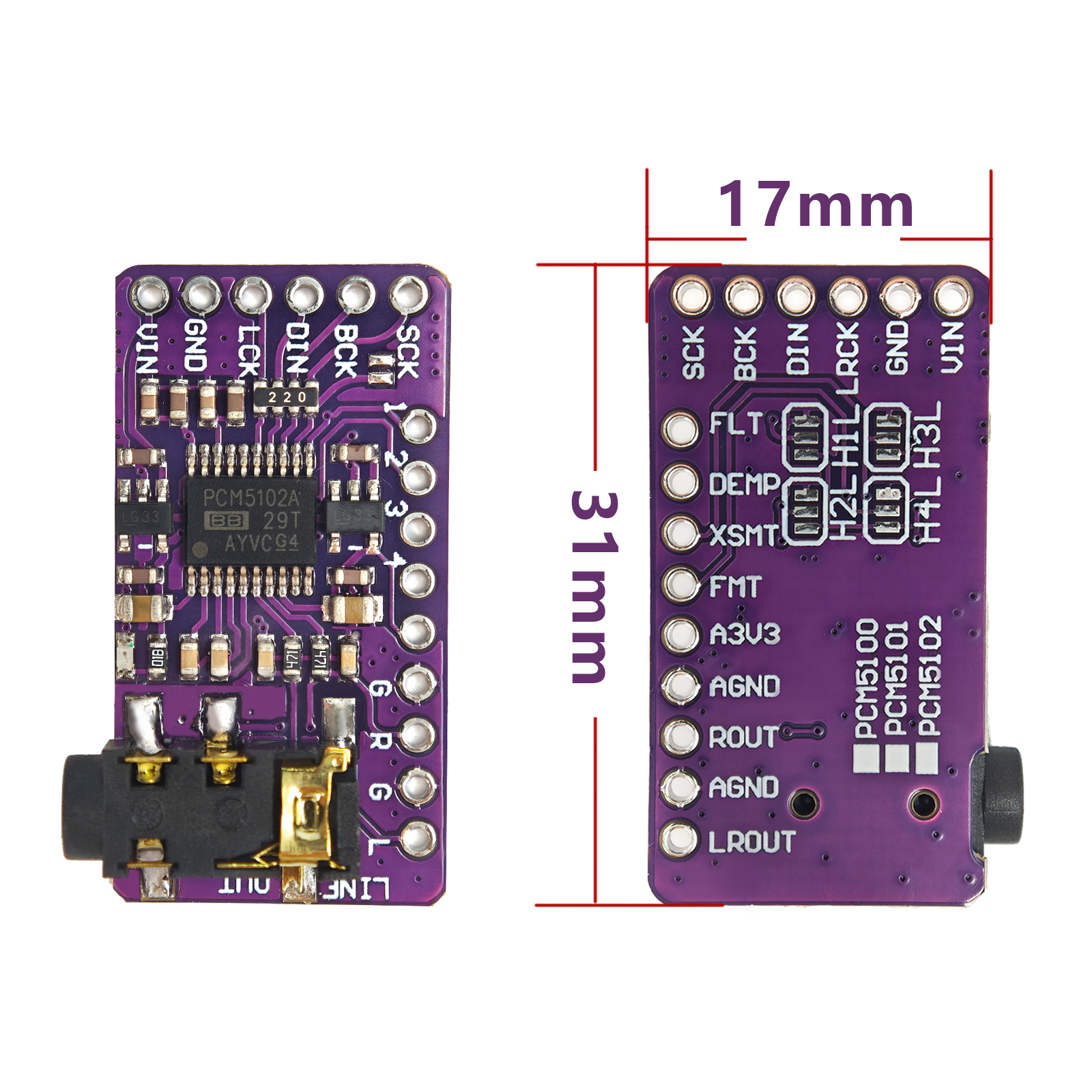 PCM5102A I2S DAC Decoder Modul - Surround Sound Decoder review and price