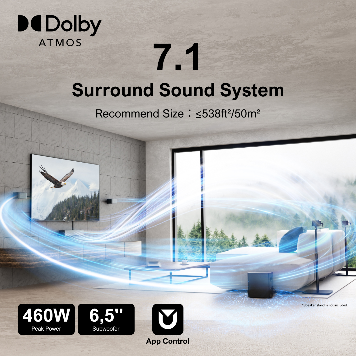 ULTIMEA Poseidon D80 7.1 Surro - Home Cinema Dolby Atmos 7.1 review and price