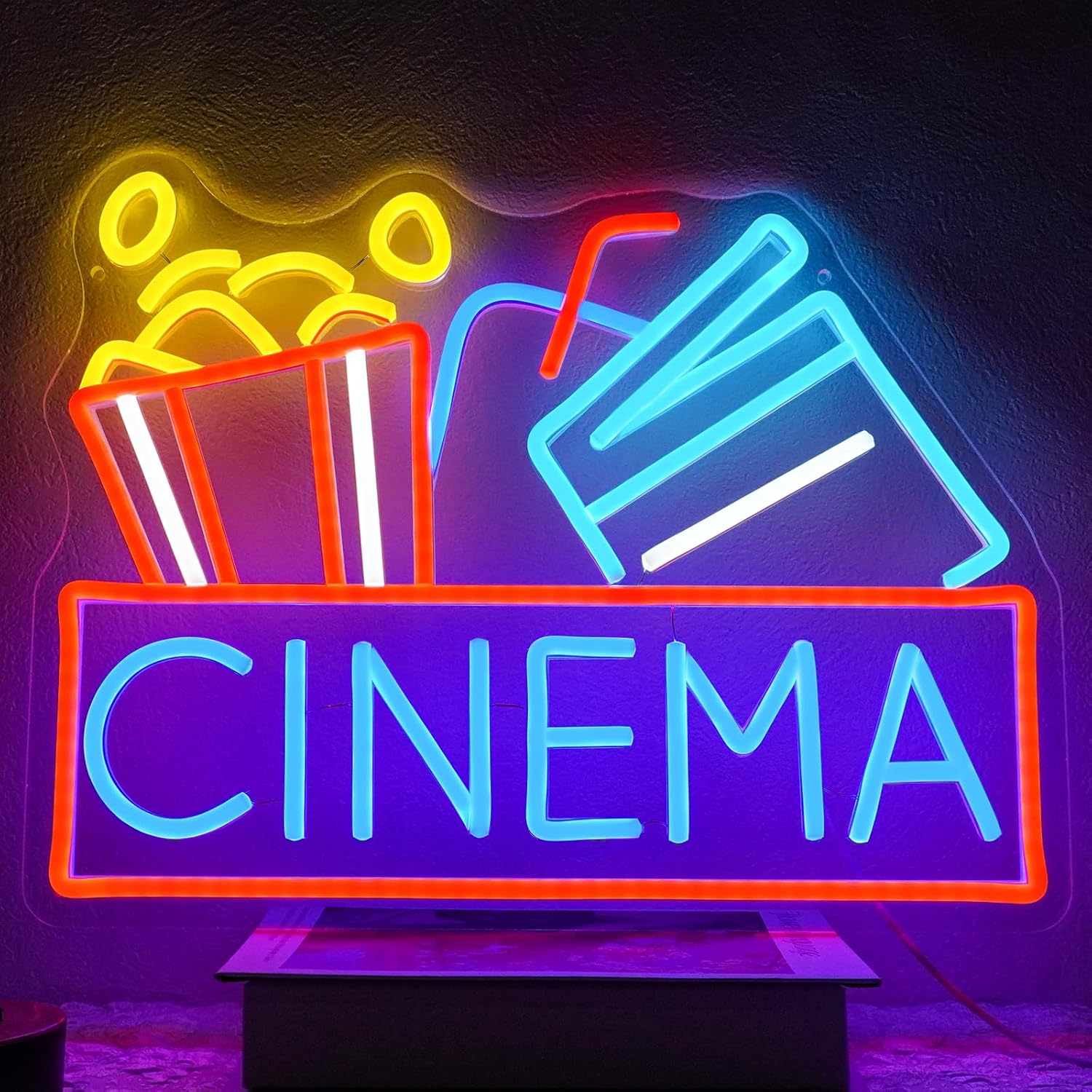 Cinema Neon Sign USB Powered L - Home Cinema Night review and price